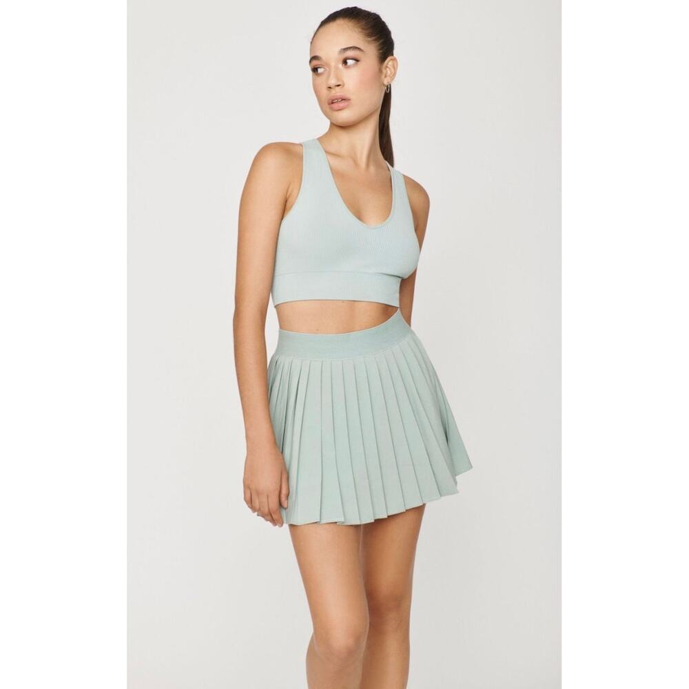 GARAGE Pale Green Tessa Preppy Sporty Womens Tennis Skirt/ Skort Womens Large
